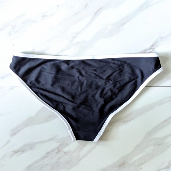 ATHLETA Clean Medium Bound Black and White Bikini Bottom Size Large - Picture 6 of 9